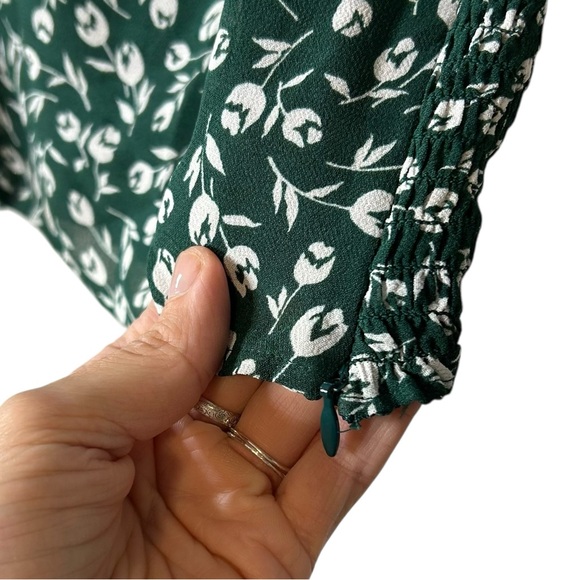 REFORMATION | Women’s Lisbon Top - Green + White - Sz 10 - Picture 3 of 12